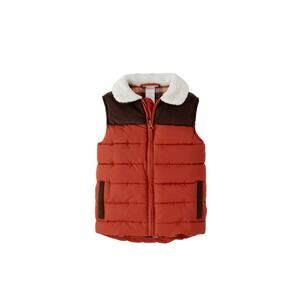 Gymboree NWT 4T red cedar, brown corduroy on chest, vest warm, Christmas gift